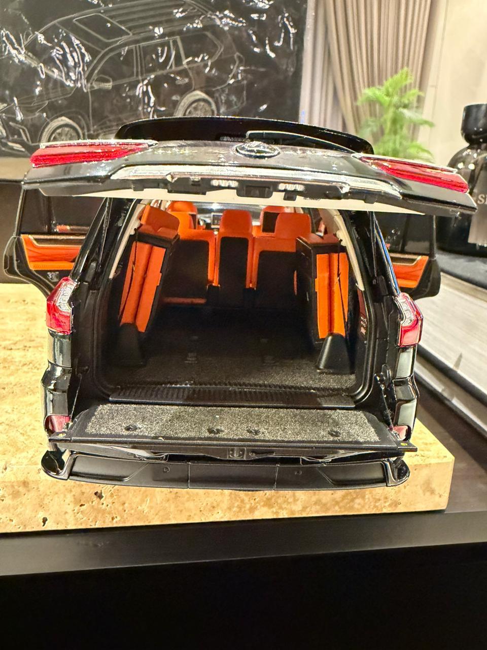 LCD Models Lexus LX570 Premium Diecast Model Trunk View