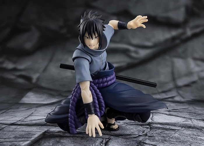 Bandai S.H.Figuarts Sasuke Uchiha - The Solitary Ninja Who Burns Through the Darkness - Action Figure