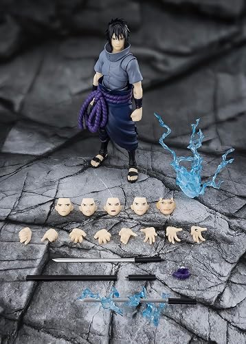 Bandai S.H.Figuarts Sasuke Uchiha - The Solitary Ninja Who Burns Through the Darkness - Action Figure