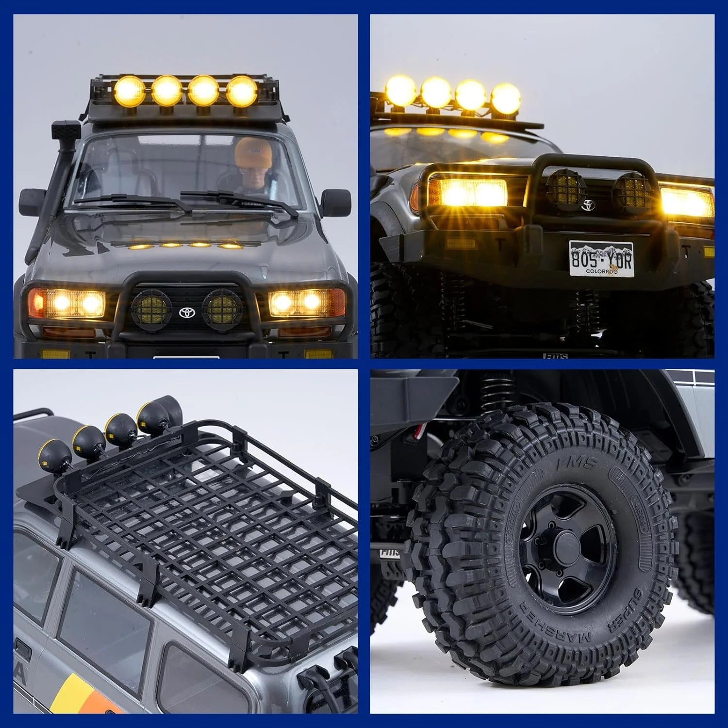1:12 Scale JXC5826 Land Cruiser LC80 RC Crawler