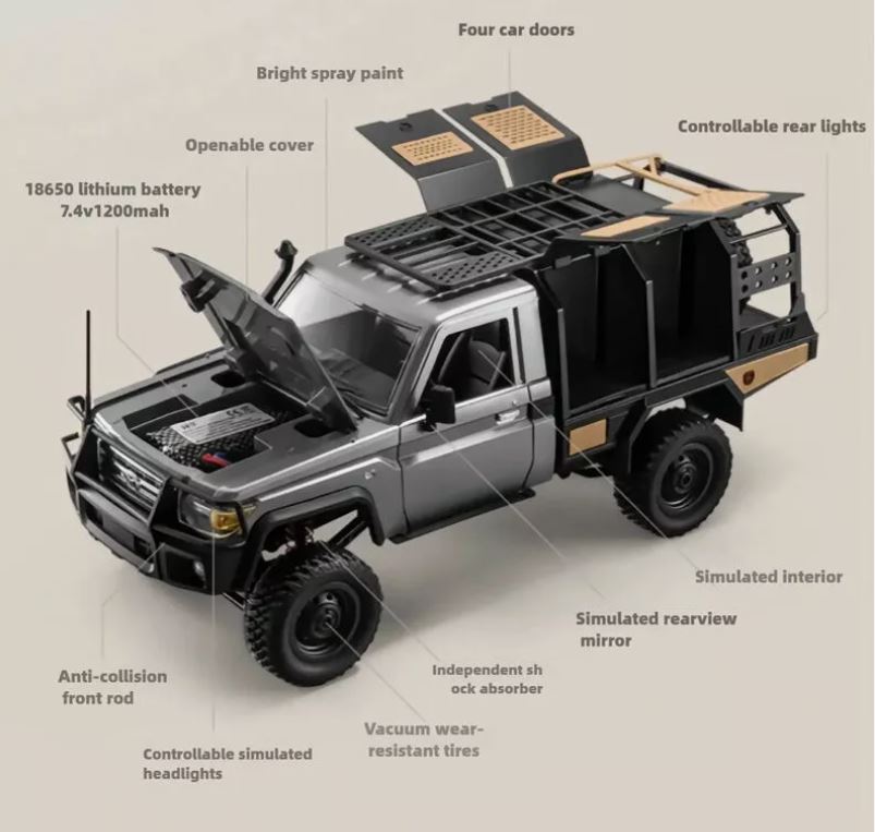 1:12 Scale MN 82S Land Cruiser RC Crawler