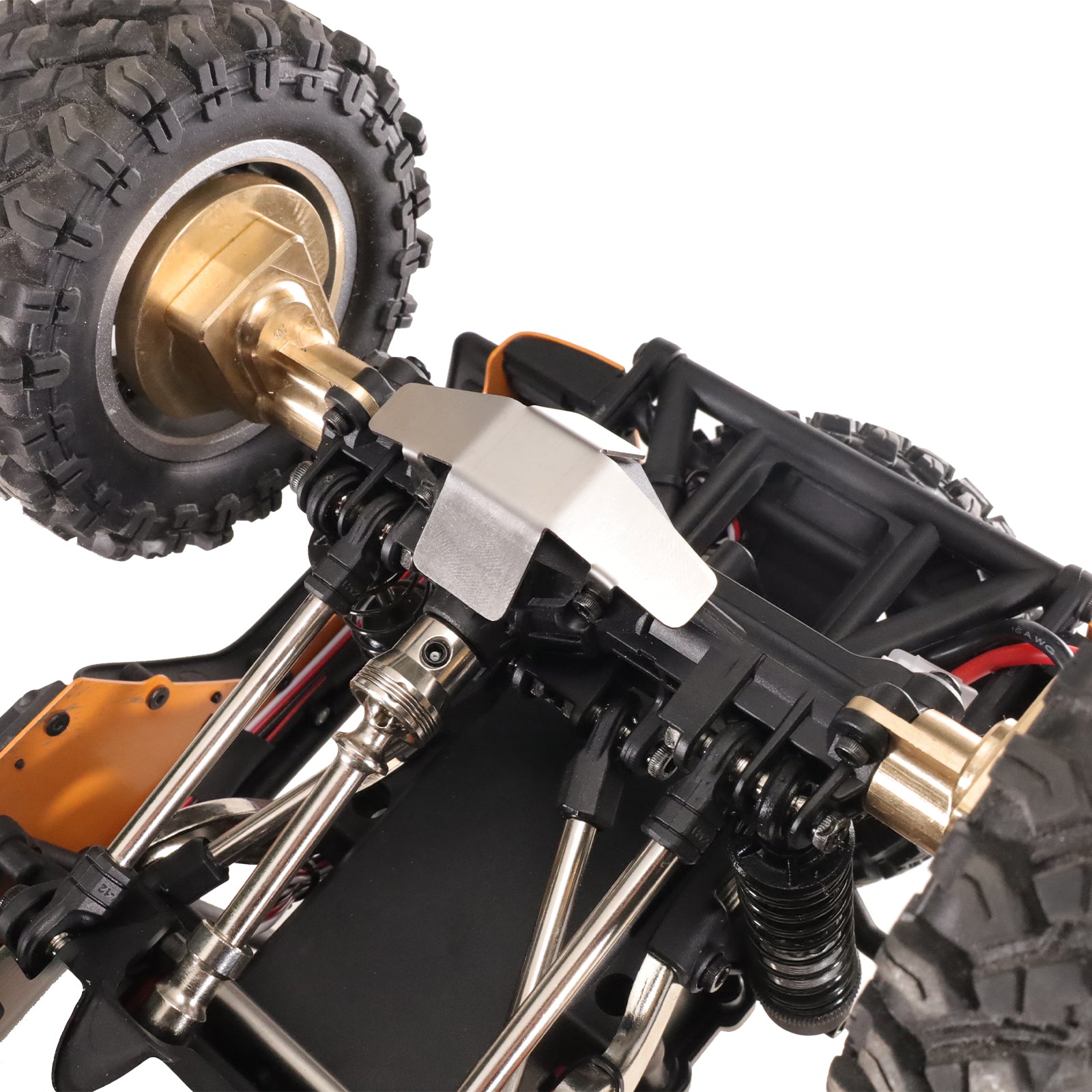 MJX H12Y/H12Y+ Stainless Steel Chassis Skid Plate & Armor Protection Kit