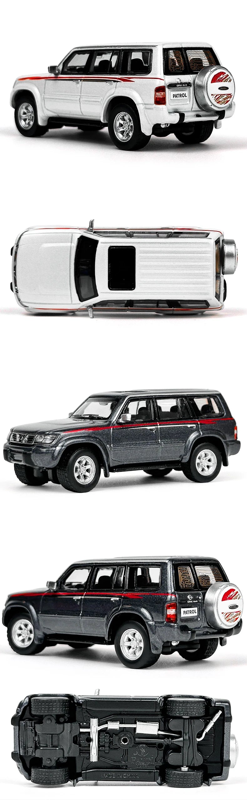 Paudi 1:64 Scale Diecast Nissan Patrol 1998 Y61 VTC Model Car