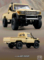 1:12 Scale MN82 Land Cruiser LC79 RC Crawler