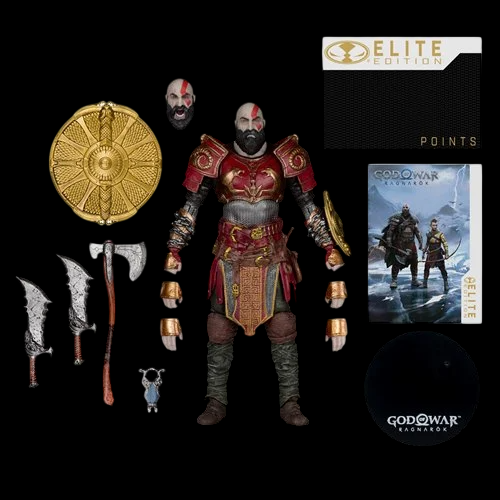 McFarlane Toys God of War Ragnarök Kratos (Elite Edition) 7-Inch Action Figure