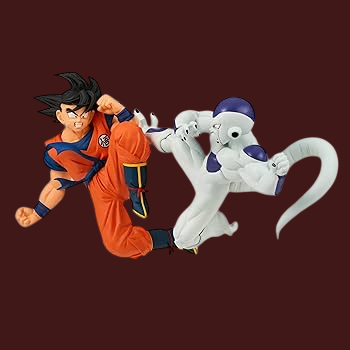 Bandai Banpresto Son Goku and Frieza Dragon Ball Figure Bundle