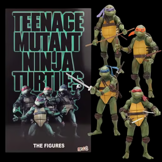 Neca Teenage Mutant Ninja Turtles Figure 4 pack